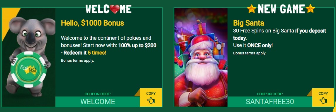 Fair Go Casino Bonus Fair Go Casino Bonus