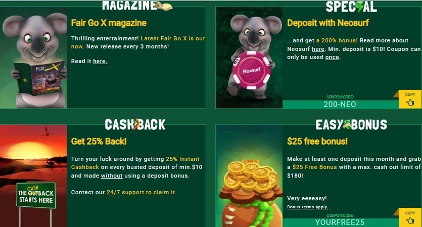 Fair Go Casino Promo Fair Go Casino Promo